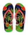 Shop Men's Nazarbattu Green Flip-flops-Front