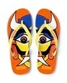 Shop Men's Nazarbattu Orange Flip-flops-Front