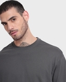 Shop Men's Grey Oversized T-shirt