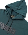 Shop Men's Blue No Mad Typography Plus Size Oversized Layered Sweatshirt Hoodie