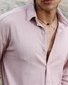 Shop Men's Nude Pink Textured Shirt