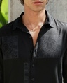Shop Men's Obsidian Black All Over Printed Shirt