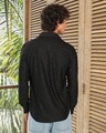 Shop Men's Obsidian Black Textured Shirt-Design