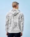 Shop Men's Off White All Over Printed Oversized Plus Size Hoodies-Full