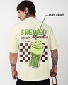 Shop Men's Off White Brewed Graphic Printed Oversized T-shirt-Full