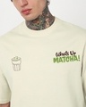 Shop Men's Off White Brewed Graphic Printed Oversized T-shirt