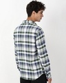 Shop Men's White & Green Checked Shirt-Design