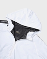 Shop Men's White & Black Color Block Oversized Windcheater Jacket