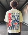 Shop Men's Off White Banta Hai Graphic Printed Oversized T-shirt-Front
