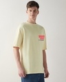 Shop Men's Off White Banta Hai Graphic Printed Oversized T-shirt-Full