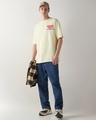 Shop Men's Off White Banta Hai Graphic Printed Oversized T-shirt
