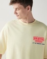 Shop Men's Off White Banta Hai Graphic Printed Oversized T-shirt