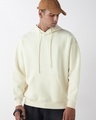 Shop Men's Off White Oversized Hoodies-Front