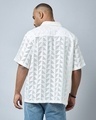 Shop Men's White Self Design Oversized Shirt-Full