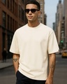 Shop Men's Off White Oversized T-shirt-Front