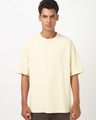 Shop Men's Off White Oversized T-shirt-Front
