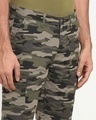 Shop Men's Olive AOP Camo Printed Shorts