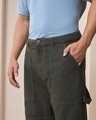 Shop Men's Olive Baggy Straight Fit Carpenter Jeans
