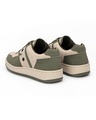 Shop Mens RetroMix Olive Groove Color Block Low Top Sneakers-Design