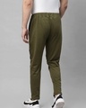 Shop Men's Olive & Black Color Block Track Pants-Design