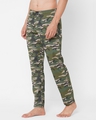 Shop Men's Olive Camouflage Cotton Lounge Pants-Full