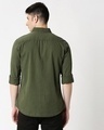 Shop Men's Olive Casual Slim Fit Over Dyed Shirt-Design