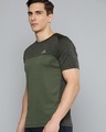 Shop Men's Olive Color Block Slim Fit T-shirt-Design