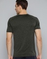 Shop Men's Olive Color Block Slim Fit T-shirt-Full