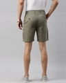 Shop Men's Olive Cotton Linen Shorts-Design