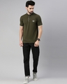 Shop Men's Olive Cotton T-shirt