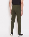 Shop Men's Olive Cotton Track Pants-Design