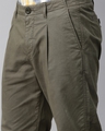 Shop Men's Olive Drawstring Trouser-Full