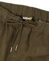 Shop Men's Olive Elastic Waistband Cargo Jogger Pants