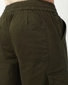Shop Men's Olive Green Baggy Straight Fit Cargo Pants