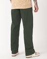 Shop Men's Olive Green Baggy Fit Washed Mid-Rise Jeans-Design