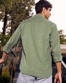 Shop Men's Olive Green Corduroy Shirt-Design