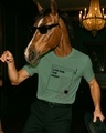 Shop Men's Olive Green Live For The Night Graphic Printed T-shirt-Front