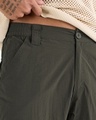 Shop Men's Olive Green Nylon Cargo Parachute Pants