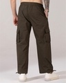 Shop Men's Olive Green Oversized Parachute Pants-Design