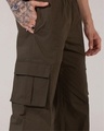 Shop Men's Olive Green Oversized Parachute Pants