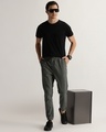 Shop Men's Olive Green Slim Fit Everyday Joggers-Full