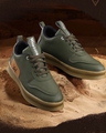 Shop Men's Olive Green Sneakers-Front