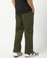 Shop Men's Olive Green Straight Fit Cargo Pants-Design