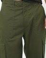 Shop Men's Olive Green Straight Fit Cargo Pants