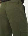 Shop Men's Olive Green Straight Fit Cargo Pants
