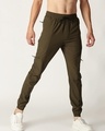 Shop Men's Olive Joggers-Front