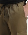 Shop Men's Olive Over Dyed Cargo Shorts