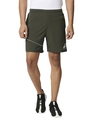 Shop Men's Olive Printed Casual Shorts-Front