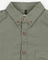 Shop Men's Olive Slim Fit Casual Oxford Shirt