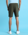 Shop Men's Olive Slim Fit Cotton Shorts-Design